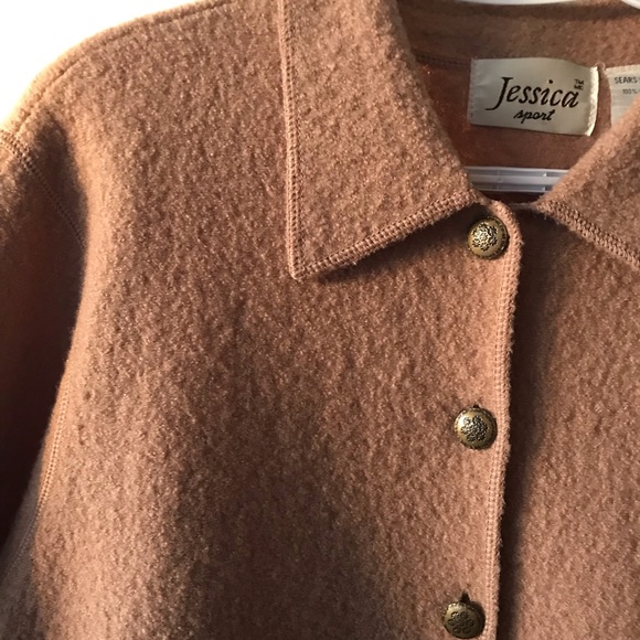 Vintage wool camel cardigan - Picture 9 of 9